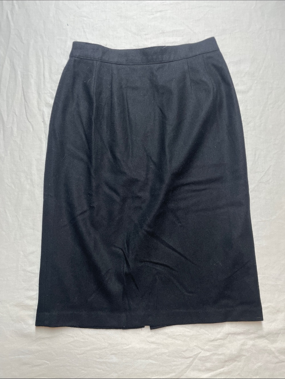 Wool Black Women's Pencil Skirt